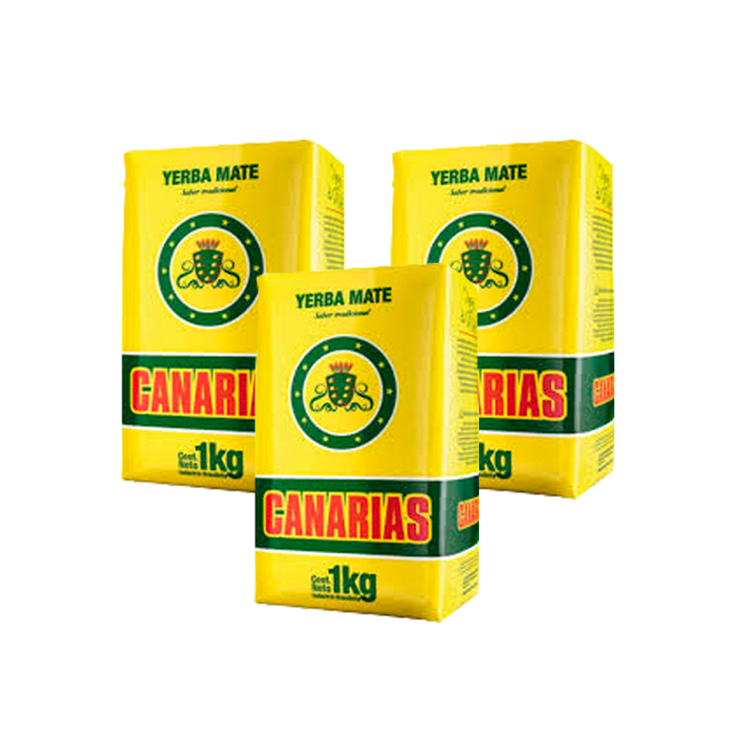 Canarias Tradicional Yerba Mate 1kg x3