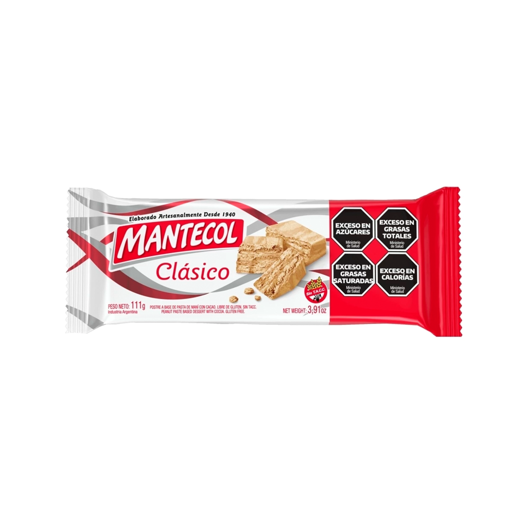 Mantecol Clasico 111g - Peanut Nougat Bar - Sabor Austral Market